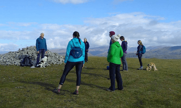 Future Fixers Forum Networking walk at the cairn on Cunswick Scar